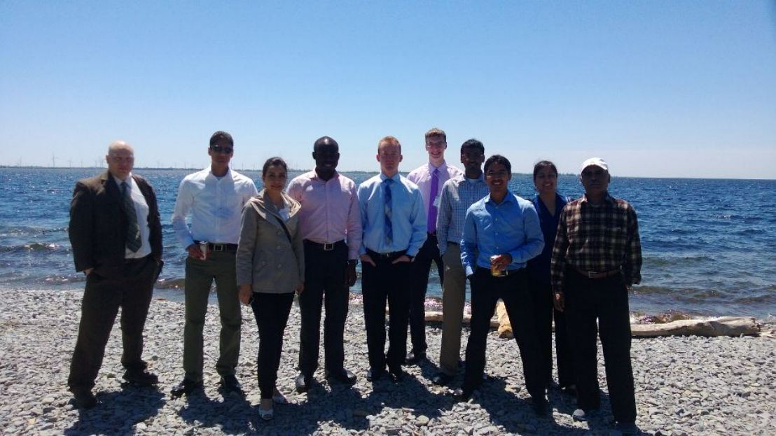Graduate students at the OQSM meeting in Kingston, ON in 2013
